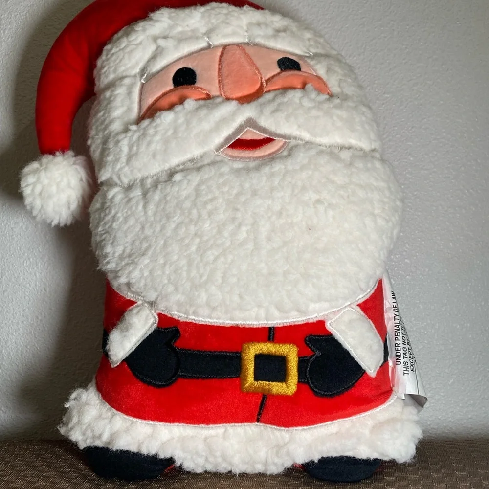 Target Wondershop Santa Claus Toss Pillow Holiday Christmas NEW Plush